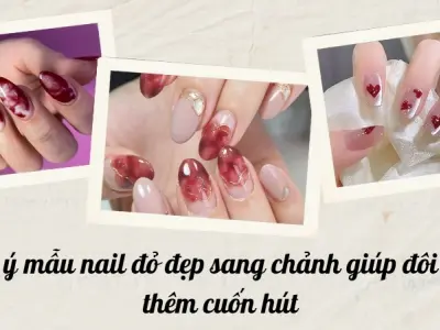 Gợi ý mẫu nail đỏ đẹp sang chảnh giúp đôi tay thêm cuốn hút