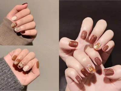 Top mẫu nail màu nâu đẹp nhẹ nhàng, phù hợp mọi phong cách