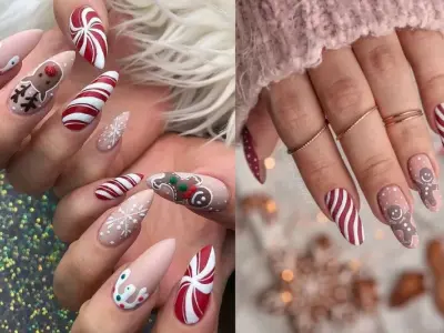 Những mẫu nail Noel đẹp nhẹ nhàng nhưng vẫn đầy cuốn hút