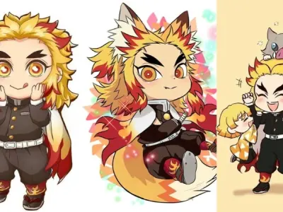 Tổng hợp 99+ ảnh Rengoku chibi siêu dễ thương cho fan