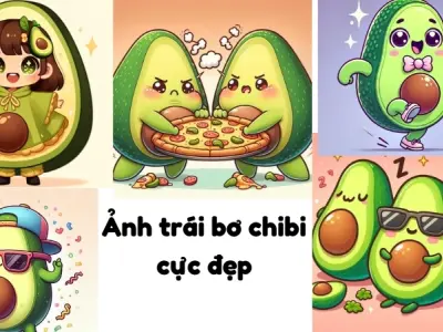 Tuyển chọn ảnh trái bơ chibi cực đẹp ngộ nghĩnh cực chất