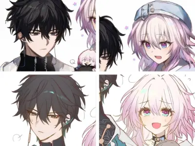 Cùng người ấy chọn avatar cặp anime siêu lãng mạn