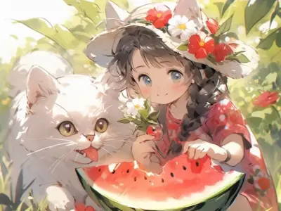 Gợi ý avatar dưa hấu ngọt ngào, đáng yêu mang năng lượng tích cực
