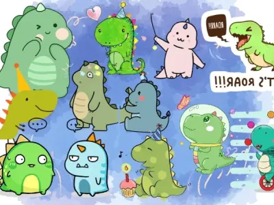 Khám phá avatar khủng long hoạt hình đầy màu sắc và sinh động