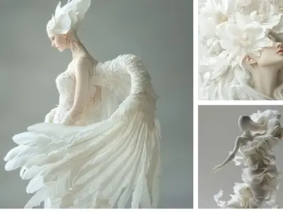 Avatar màu trắng nhẹ nhàng thanh thoát tạo điểm nhấn sang trọng