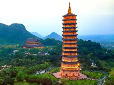 Cảnh quan chùa Bái Đính ấn tượng giữa núi rừng Tràng An
