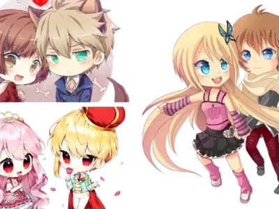 Hình chibi cặp đôi cute siêu dễ thương khiến bạn tan chảy