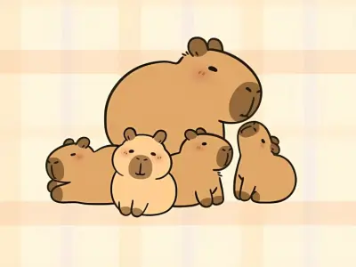 Chọn hình nền Capybara siêu dễ thương và ngộ nghĩnh
