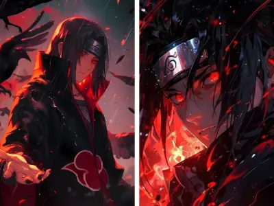 Avatar Itachi Uchiha 4K với đôi mắt Sharingan cực cuốn hút