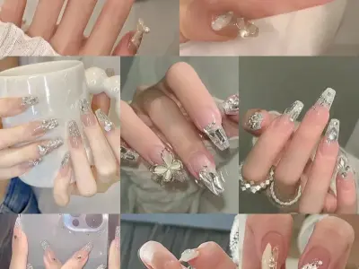 99+ Ảnh mẫu nail đính đá đẹp lung linh khiến nàng mê mẩn