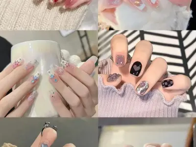 Mẫu nail fen đầu móng nhẹ nhàng, thanh lịch cho nàng