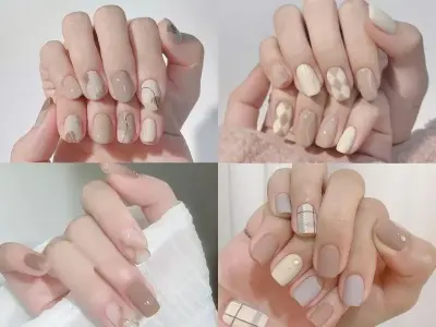 Mẫu nail màu nude cực hot được nhiều người lựa chọn