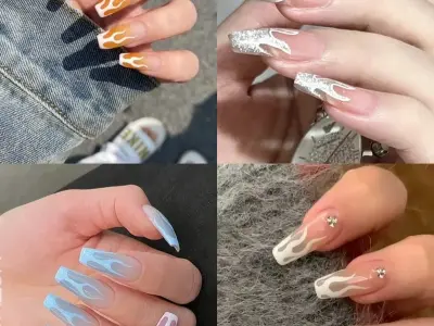 Tổng hợp ảnh nail ngọn lửa ấn tượng dành cho giới trẻ