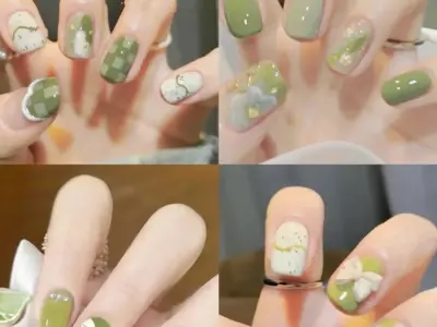 Chiêm ngưỡng ảnh nail xanh lá đẹp mê ly và cực ấn tượng