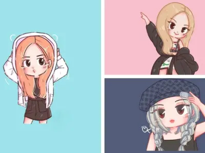 Ảnh Rose chibi dễ thương khiến fan BLACKPINK mê mẩn
