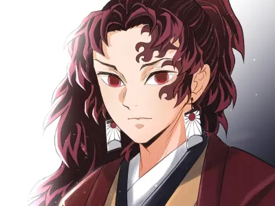 Ảnh Yoriichi đẹp huyền bí khiến fan Demon Slayer mê