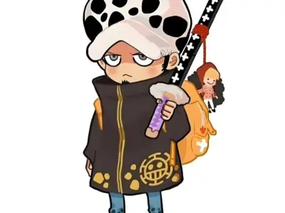 Khám phá bộ ảnh Law chibi độc lạ cho fan mê One Piece