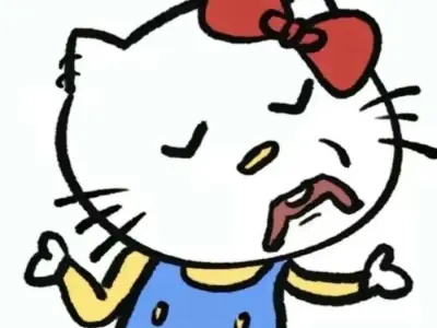 Ảnh meme Hello Kitty vui nhộn khiến mạng xã hội bùng nổ