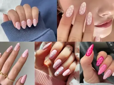 Nail chấm bi xinh xắn tạo phong cách dễ thương đầy cá tính
