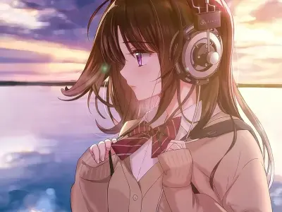 Hình ảnh anime con gái buồn mang tâm trạng sâu lắng