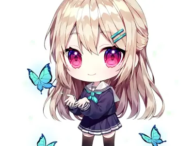 Hình ảnh avatar nữ chibi đáng yêu cho con gái cute