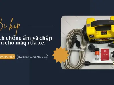 Bí kíp dùng máy rửa xe giữa trời nồm ẩm mà không lo hư hại
