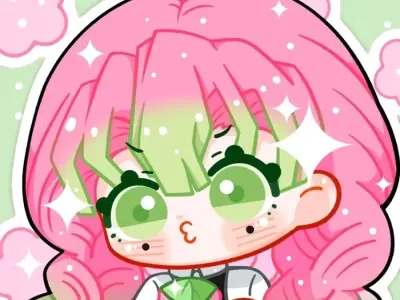 Hình ảnh chibi mitsuri ngọt ngào làm say đắm mọi ánh nhìn