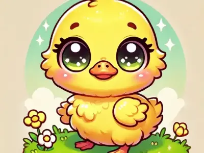 Hình ảnh vịt chibi cute siêu ngộ nghĩnh đánh cắp trái tim fan