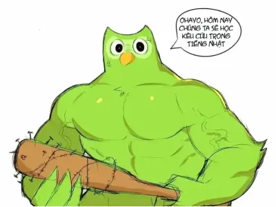 Tuyển tập ảnh duolingo meme siêu lầy lội khiến bạn cười té ghế